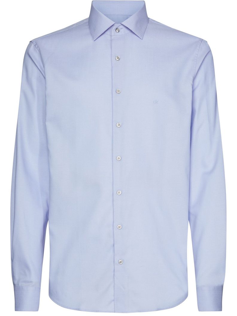 Camisa Structure Azul Calvin Klein