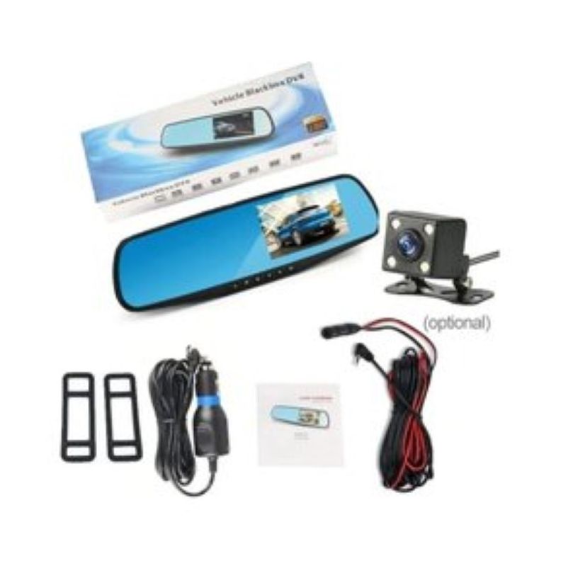 Espejo Retrovisor + Camara Frontal Y Camara Retroceso Hd-4