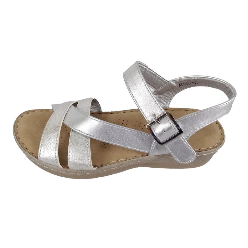 Sandalias de Mujer 905 Plateado-1