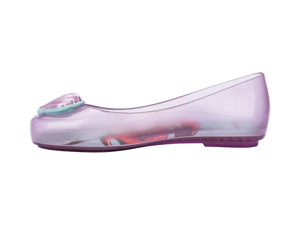 Ballerina Sweet Love + Disney Princess Infantil Rosa Glitter Mini Melissa-2