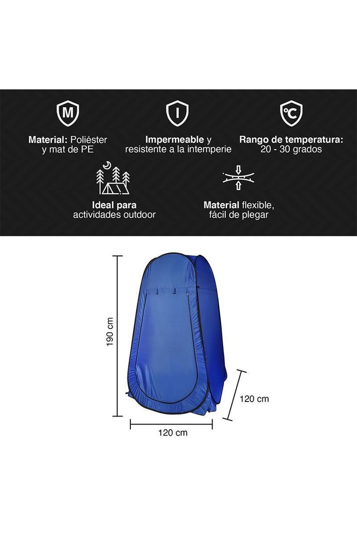 Vestidor de Camping Azul-2