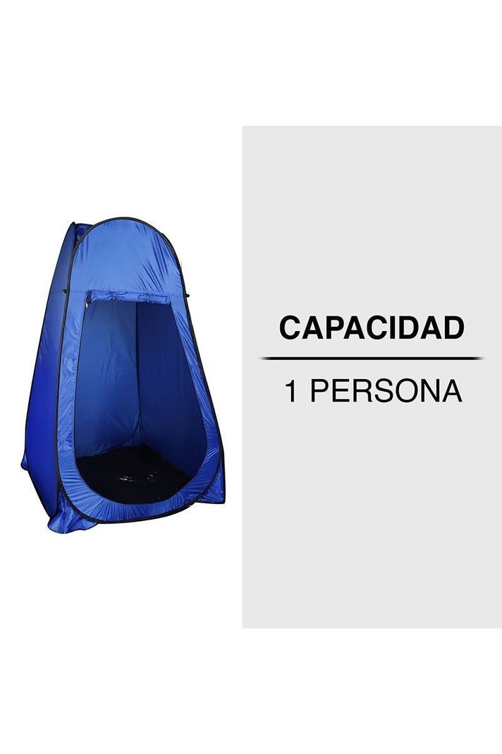 Vestidor de Camping Azul-4