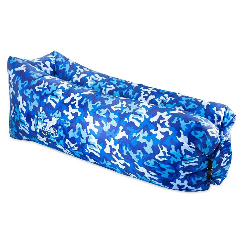 Sillon Inflable Premium Camuflado Azul-0