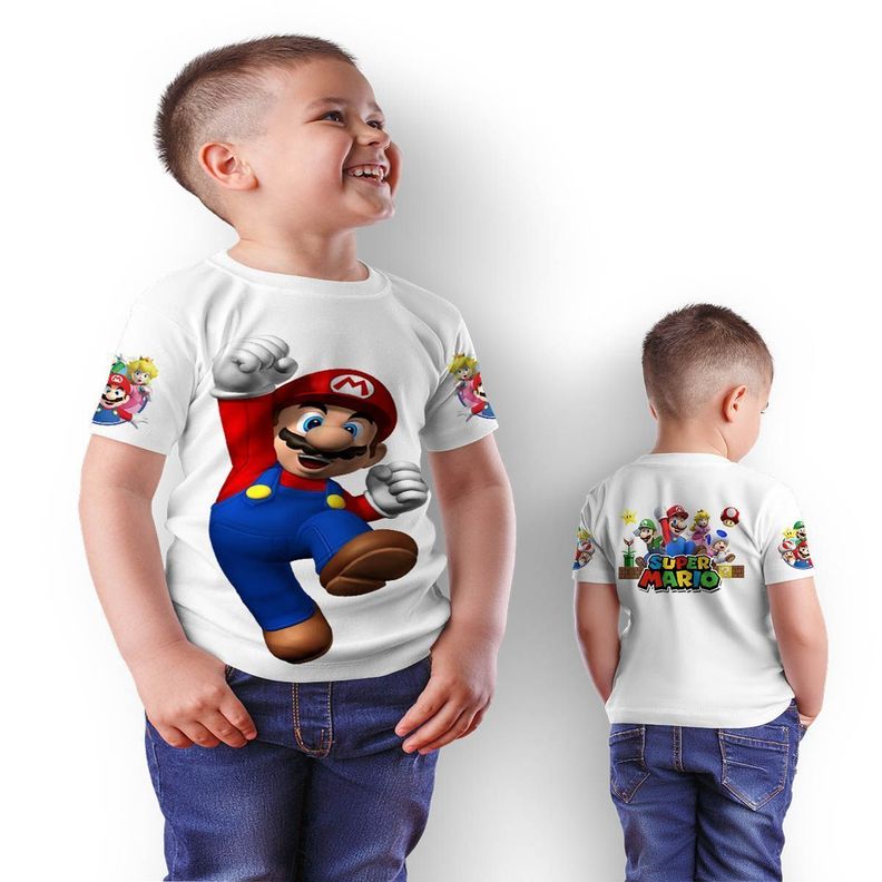 Polera Juvenil Super Mario Bros D5-1