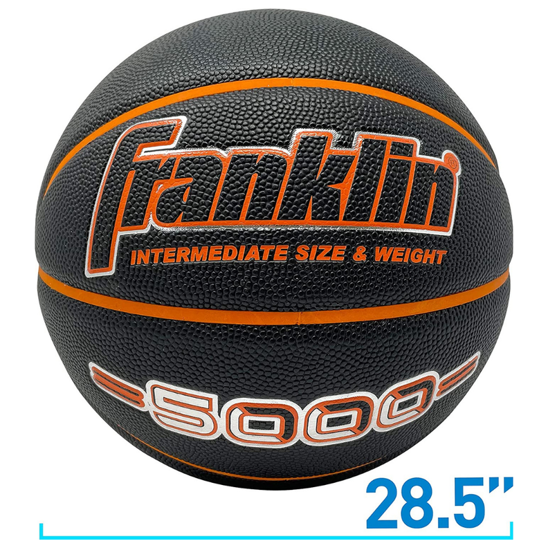 Balón Basketball 5000 Negro Naranja Tamaño 6-6