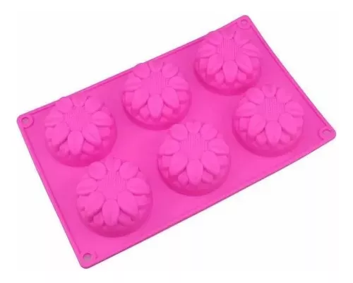 Molde De Silicona Para Jabon Diseño De Flores-0