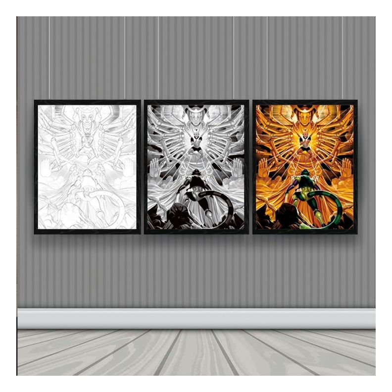 Netero HxH Cuadro 3D Efecto Lenticular 3 imagenes en 1-1
