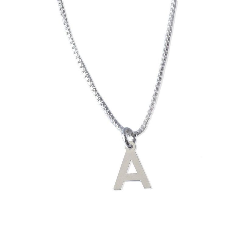 Cadena De Plata Mujer Con Inicial A - MABELITA-0