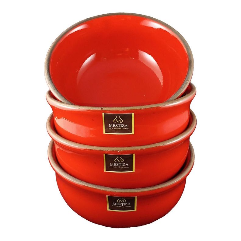 Set de Bowls Mestiza Rojo Fuego-0