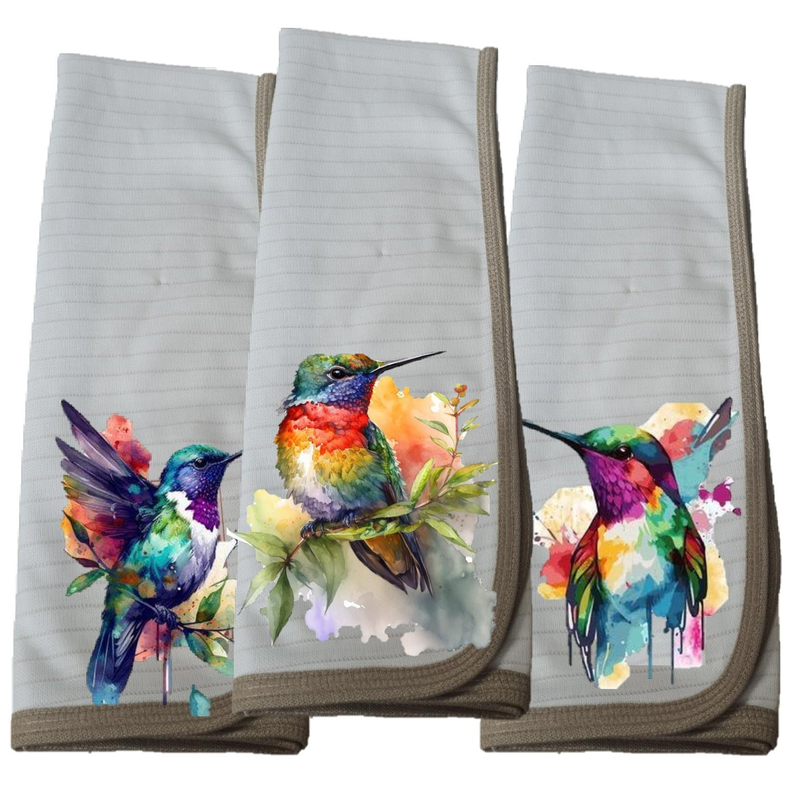 Pack 3 paños de Cocina modelo Colibrí Mágico -0