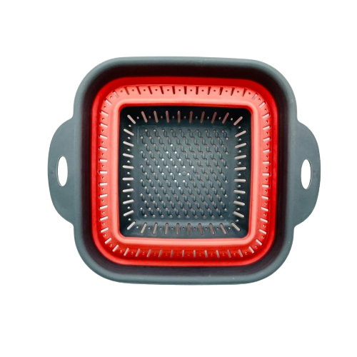 COLADOR PLEGABLE DIFERENTES COLORES - ROJO-1