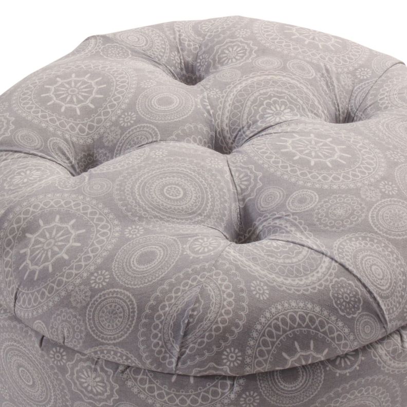 Pouf Baúl Zoe Mándala Estampado 60x60x50 Cm Máxima Design-2