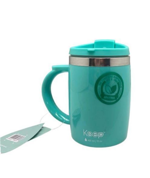 MUG TERMO COLORES 400ML KEEP celeste-0