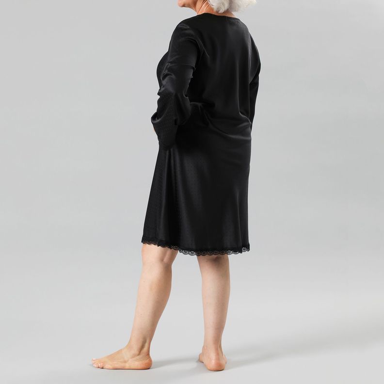 Camisola Amarra Satin Jacquard M Larga-1