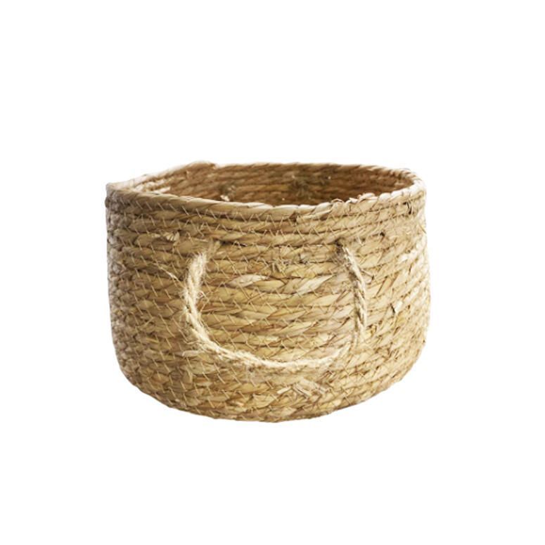 Canasto de Fibra Seagrass 28x15 cm. Natural ø28 x15 cm-0