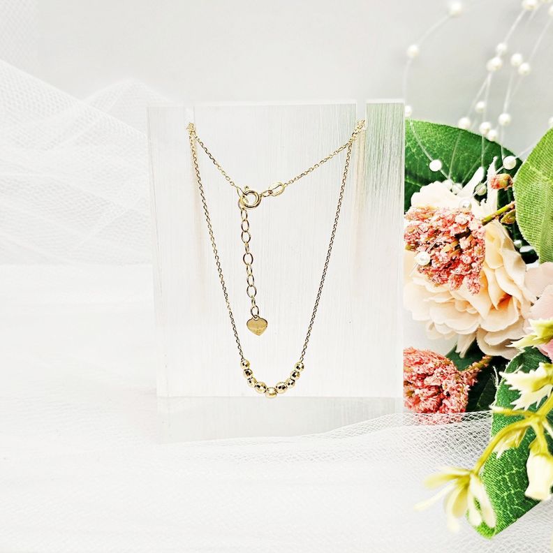 Cadena Eslabones Pelotitas Diamantadas Oro Au750 - 18k Italiano-1