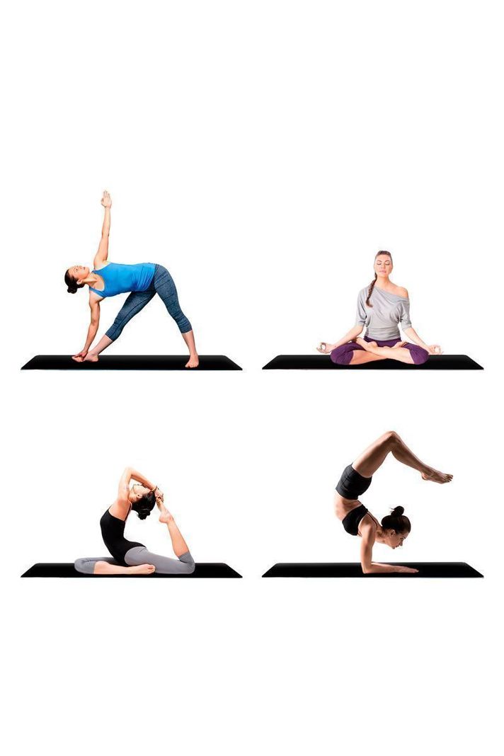 Mat Multifuncional 15mm Yoga Ejercicios Negro-1