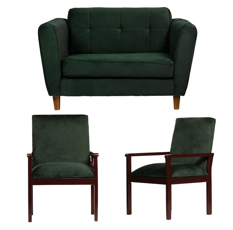 Living Rodas 2C + 2 Sit Verde