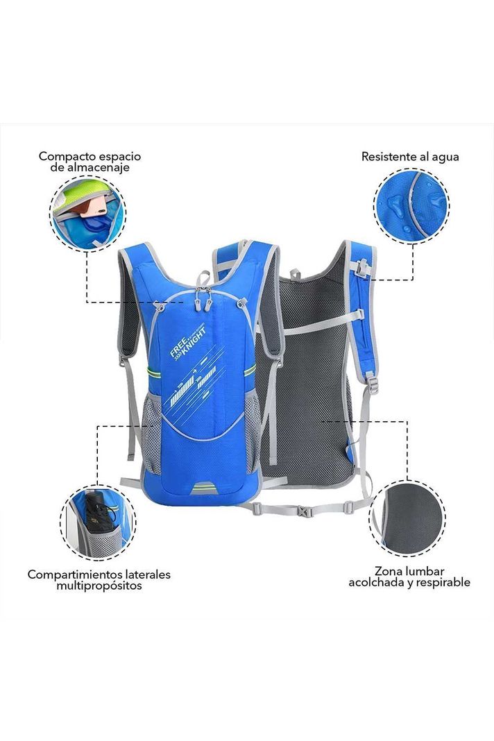 Mochila de Hidratación 7L Outdoor Azul-3