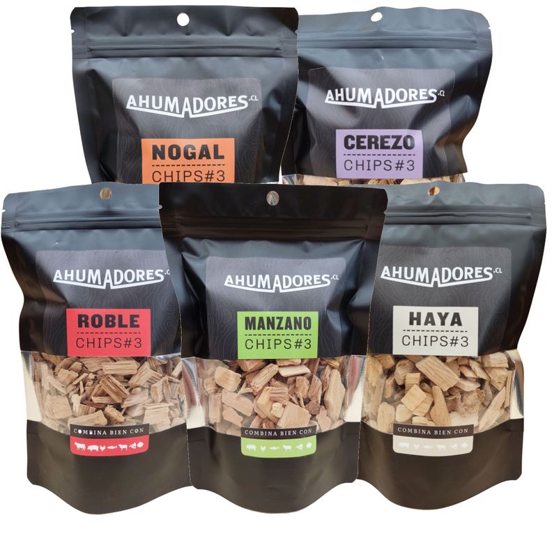 Pack 5 Sabores Chip #3 Para Ahumar (10-25mm)-0