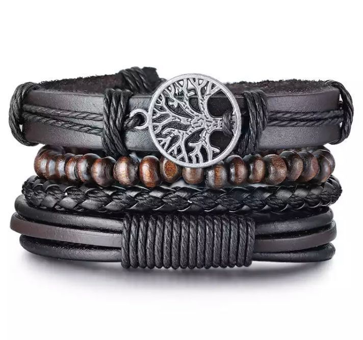 Pulsera Brazalete Con Diseño Árbol de la Vida, Ecológica -0