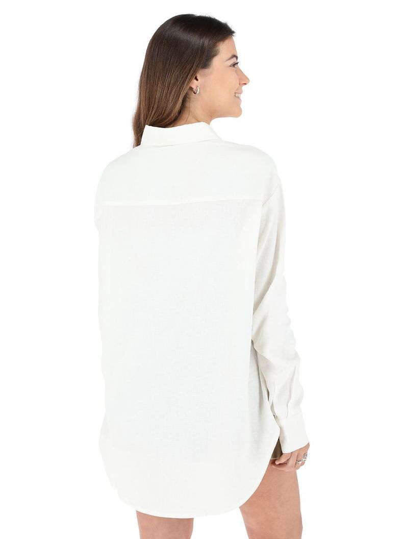Camisa Anemona Crudo Mujer-2