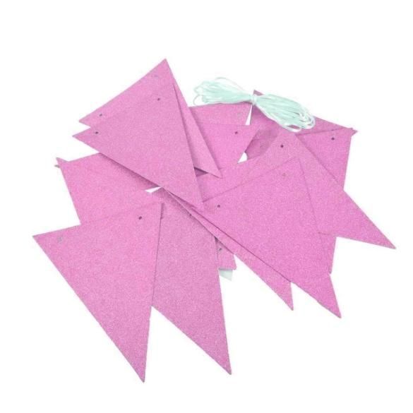 Guirnaldas - Rosado Brillante 10pcs - 3 Metros-1