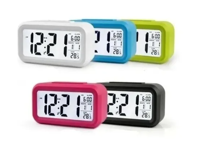 Reloj Despertador Pantalla Led Feha Temperatura Alarma-1