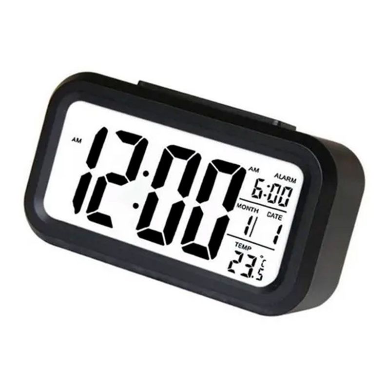 Reloj Despertador Pantalla Led Feha Temperatura Alarma-0