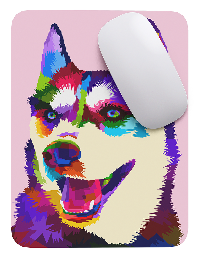Mouse Pad Perro  Arte de animales - 17cm X 21cm D75-1