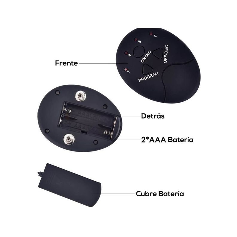 Electro Estimulador Muscular Para Gluteos 6 Modos 10 Niveles-3