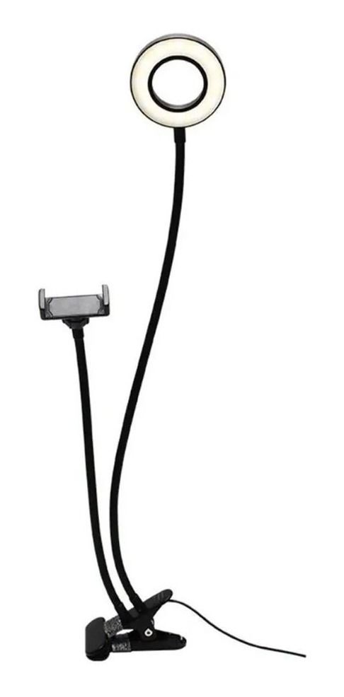 Kit Podcast Zoom Youtuber Aro De Luz Con Soporte-0