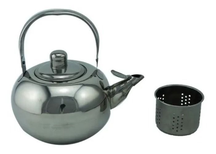 Tetera De Té 900cc Acero Inoxidable Con Filtro Té Infusiones-1