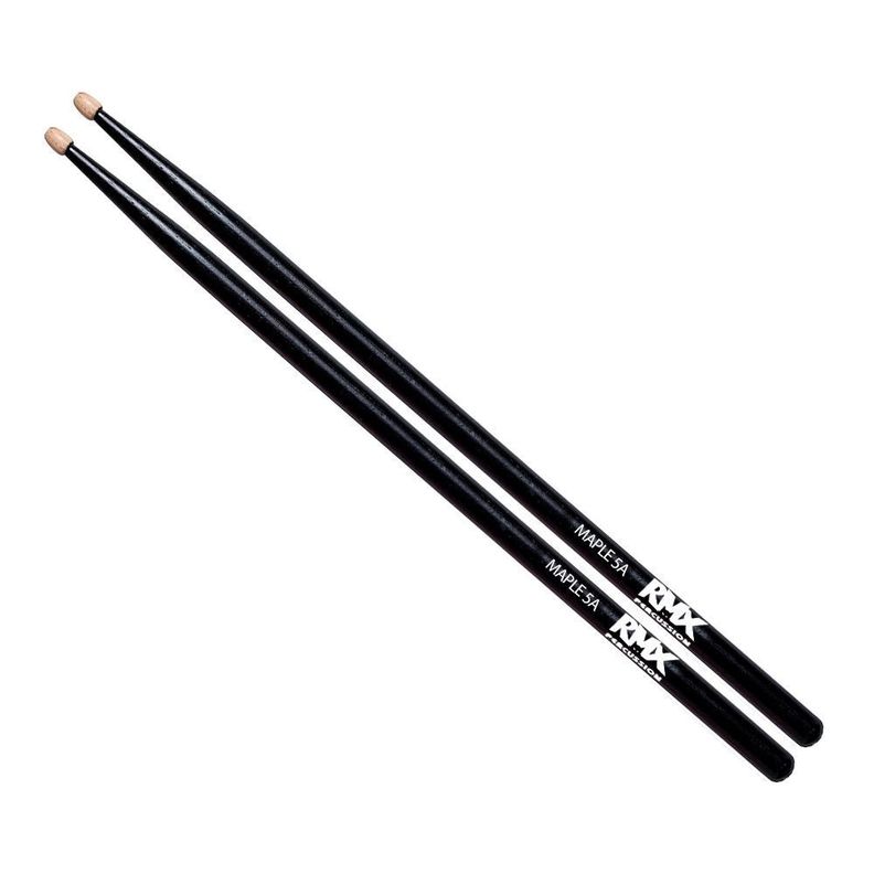 BAQUETA 5A NEGRA CON PUNTA MADERA MAPLE RMX-0