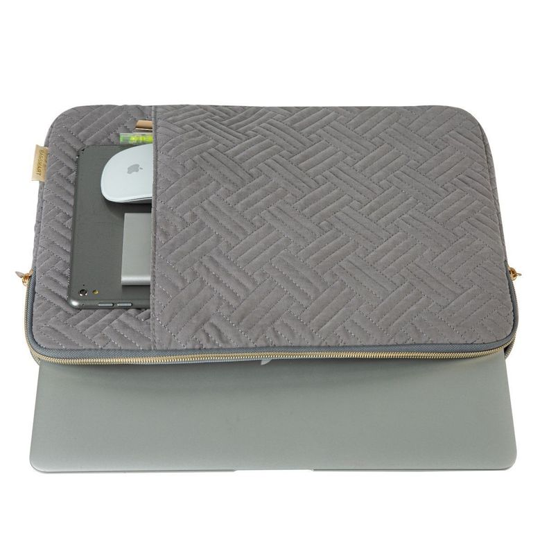 Bagsmart - Funda para notebook de 13 - 13.3" - Gris-4