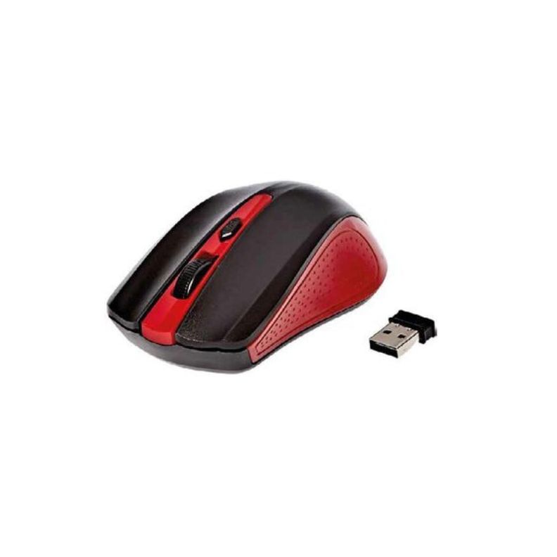 Mouse Inalambrico Optico USB 1000 DPI Rojo Dblue-1