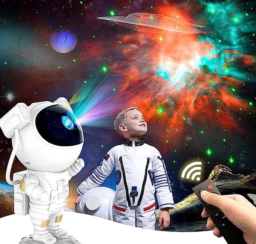 Lampara Proyector Astronauta De Galaxia Luz Led Rg-0