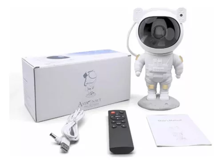 Lampara Proyector Astronauta De Galaxia Luz Led Rg-1