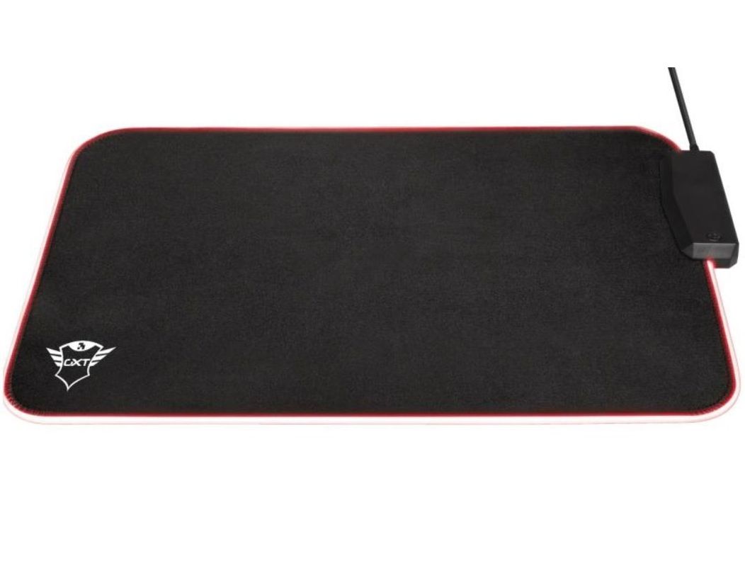Mouse pad Gamer Trust Glide L Rgb con Hub Usb 4 Puertos-0