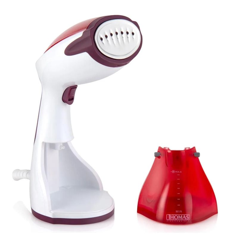 Plancha A Vapor Vertical 1200W 260ml Blanca Roja Th-7300 Thomas-5