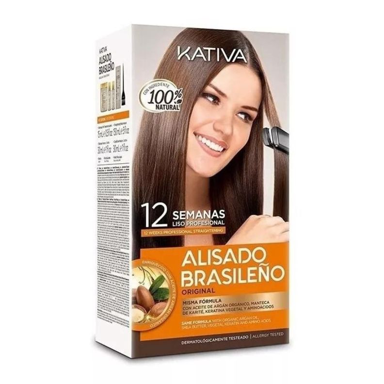 Tratamiento Capilar Kit Alisado Brasileño Kativa 12 Semanas-0