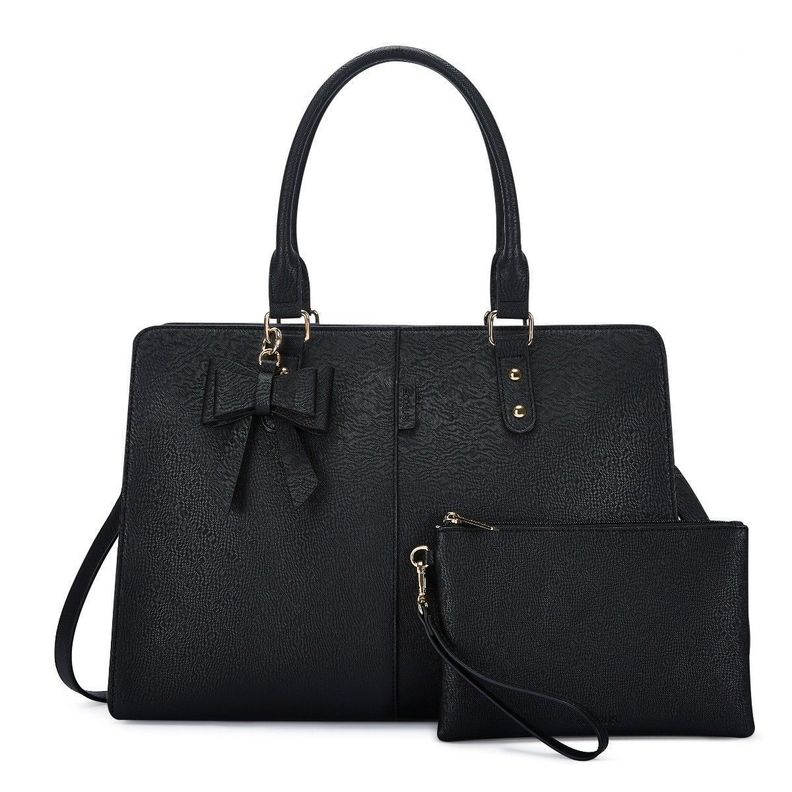 Ecosusi Bolso Maletin BOW 15.6"+ bolso de mano - Negro-0