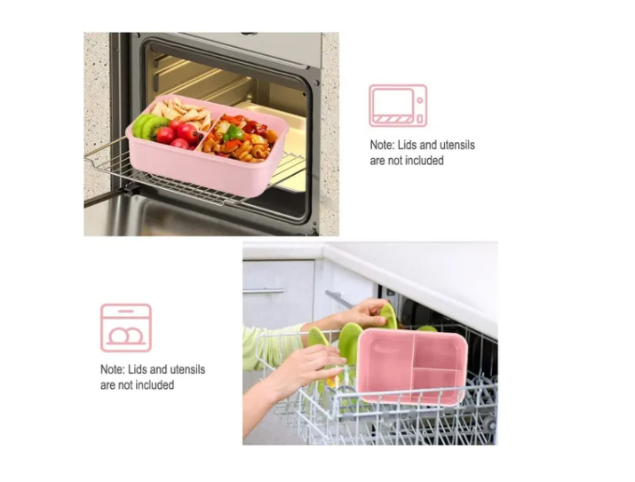 Taper Hermetico Para Comidas Contenedor + Cubiertos-2