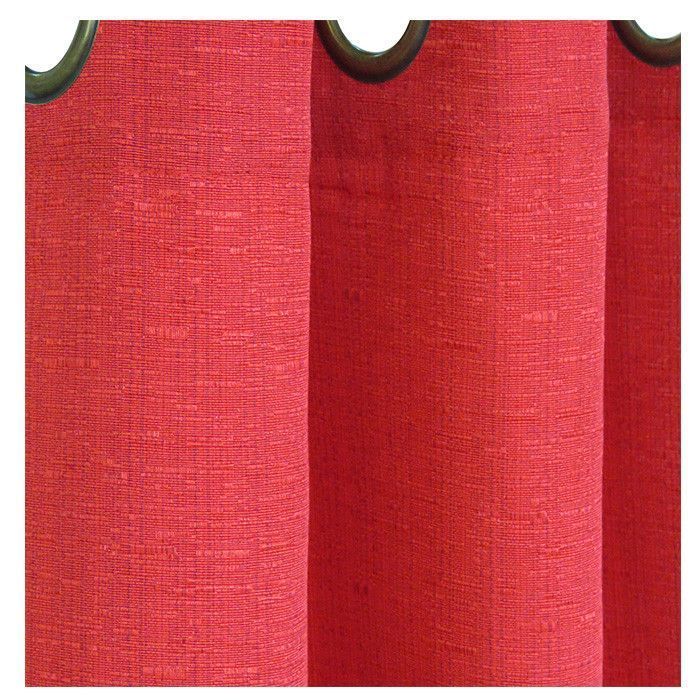 Set de cortinas 8 piezas (2 paños + 2 velos + 4 amarres) Rojo-1
