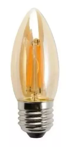 Ampolleta Led Vela Vintage 4w E27 Rosca Normal-0