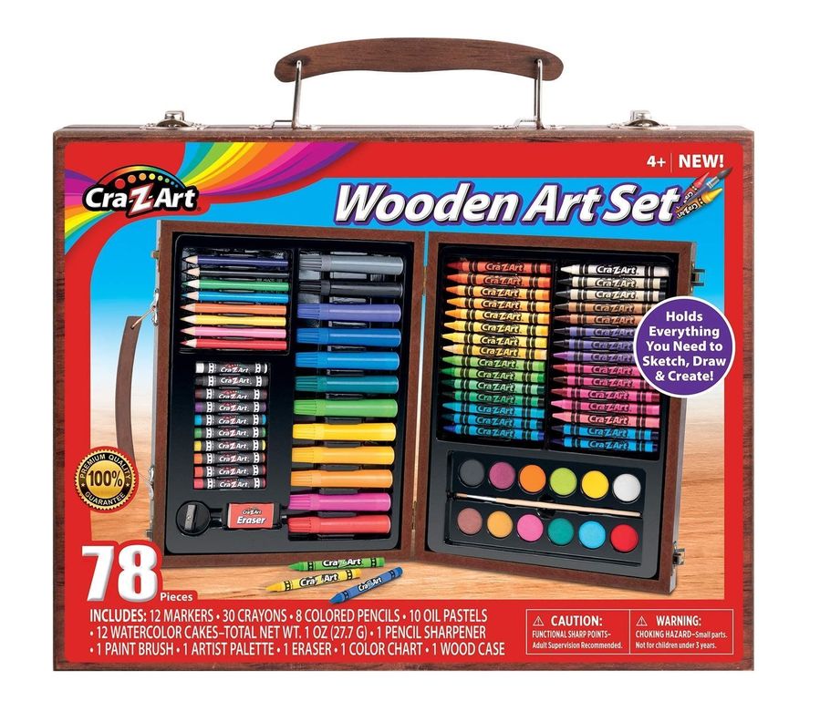 Set De Arte Cra-z-art De Madera Variado 78 Piezas-0