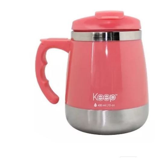 MUG TERMO OUTDOOR 400ML KEEP rosado-0