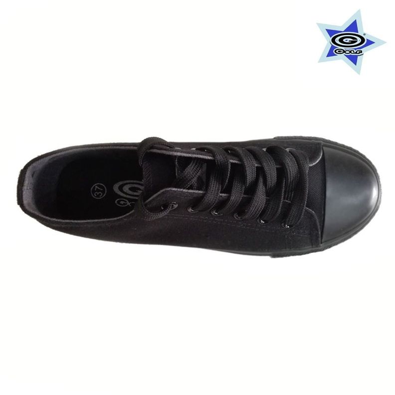 ZAPATILLA GOLF LONA BLACK BAJA-2