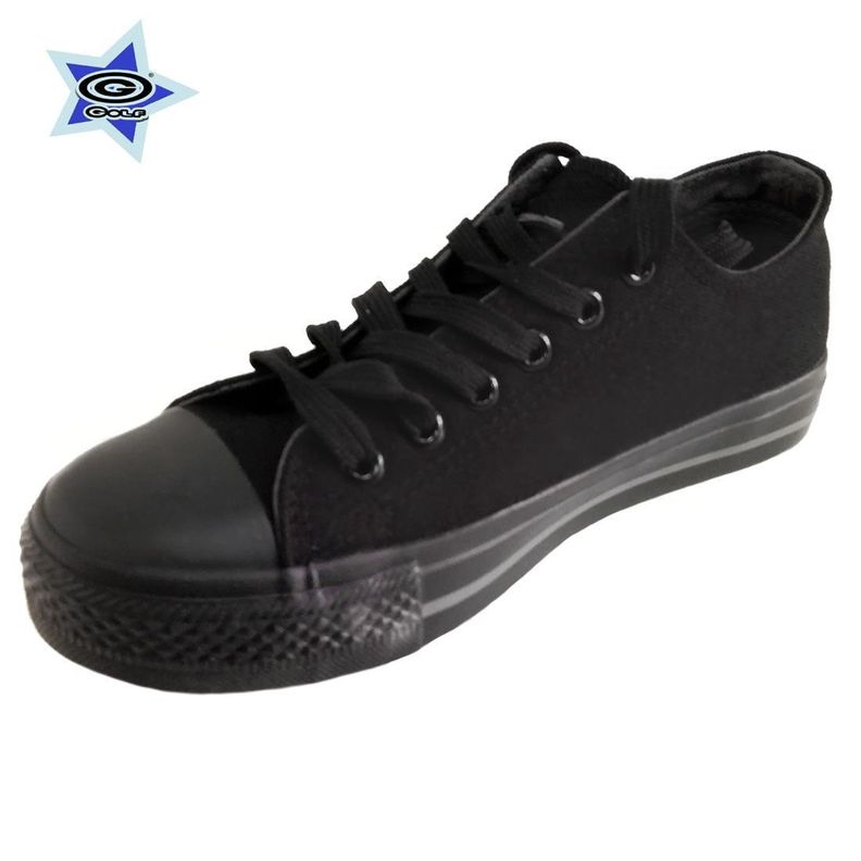 ZAPATILLA GOLF LONA BLACK BAJA-1