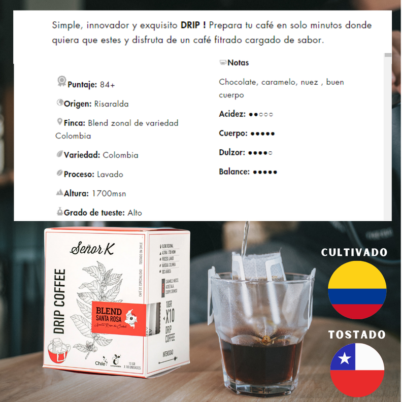 Café Drip Coffee Blend Santa Rosa Señor K -2